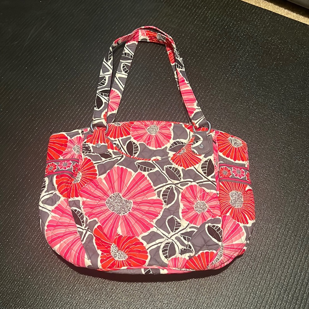 NWOT Cheery Blossom Handbag - Red, Pink, Grey & Black